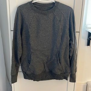 Lululemon grey Scuba crew neck size 10